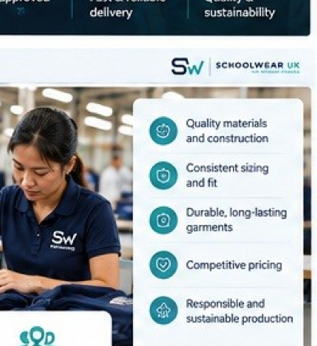 Uniform manufacturing and quality checks
