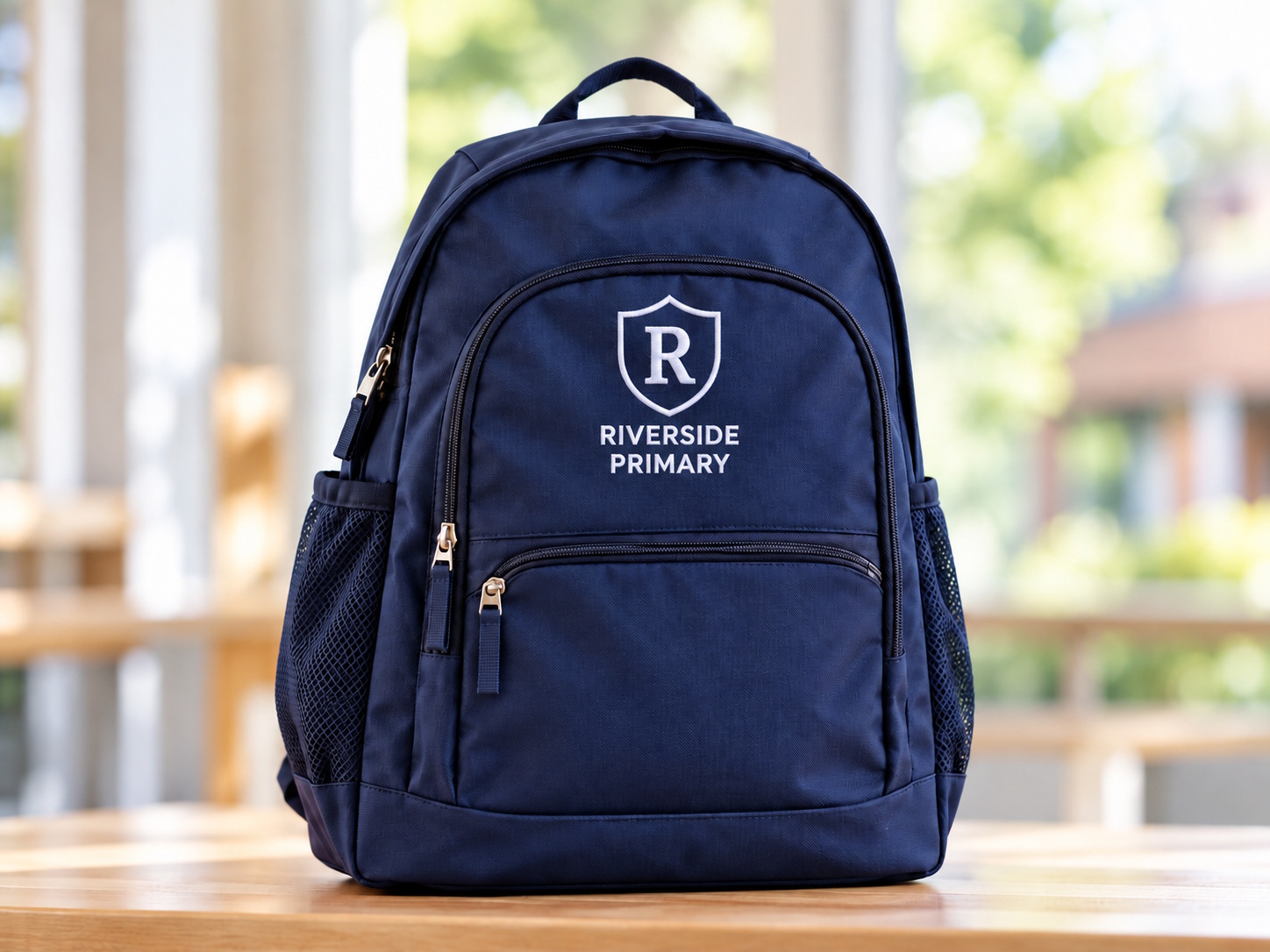 Riverside Primary embroidered school bag